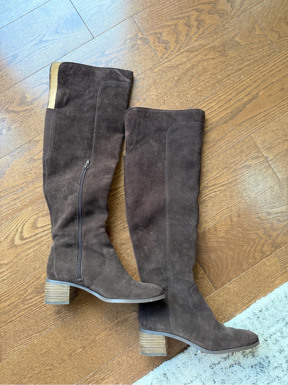 Women’s Tall Suede Knee-High Boots in Dark Brown